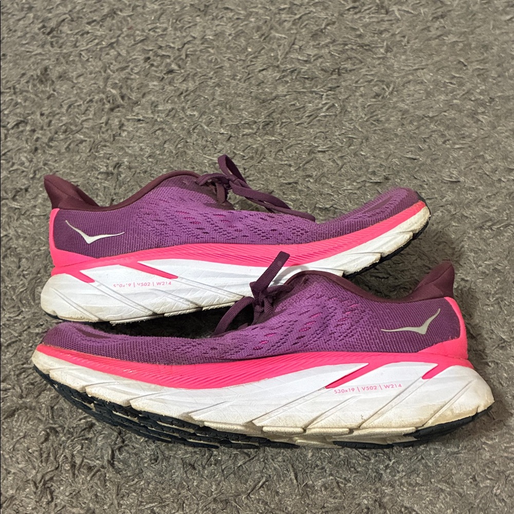 HOKA Women's Purple & Pink Running Shoes - Picture 2 of 8